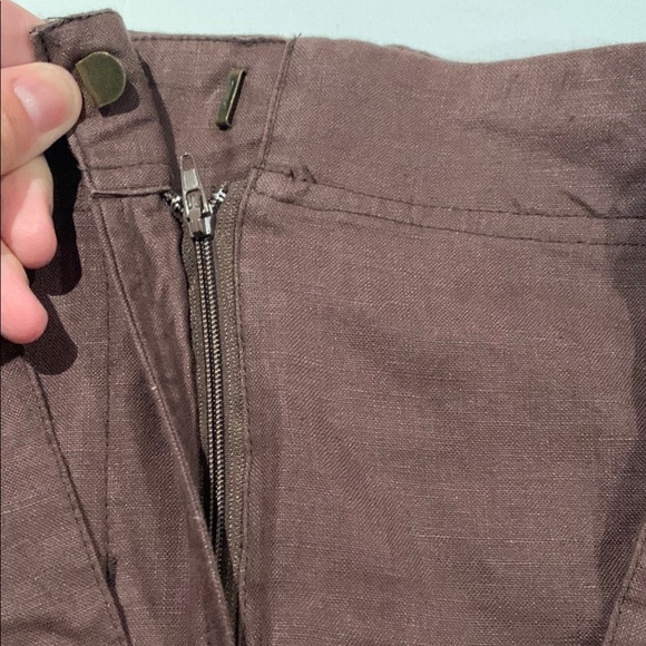 Brown Midi Skirt with Belt - Picture 4 of 5